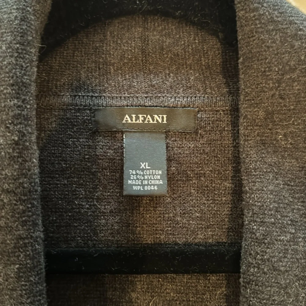 Alfani dark gray knit Blazer Sz XL - Picture 3 of 5